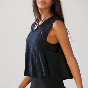 Free People Movement Black Full Hearts Tank Top